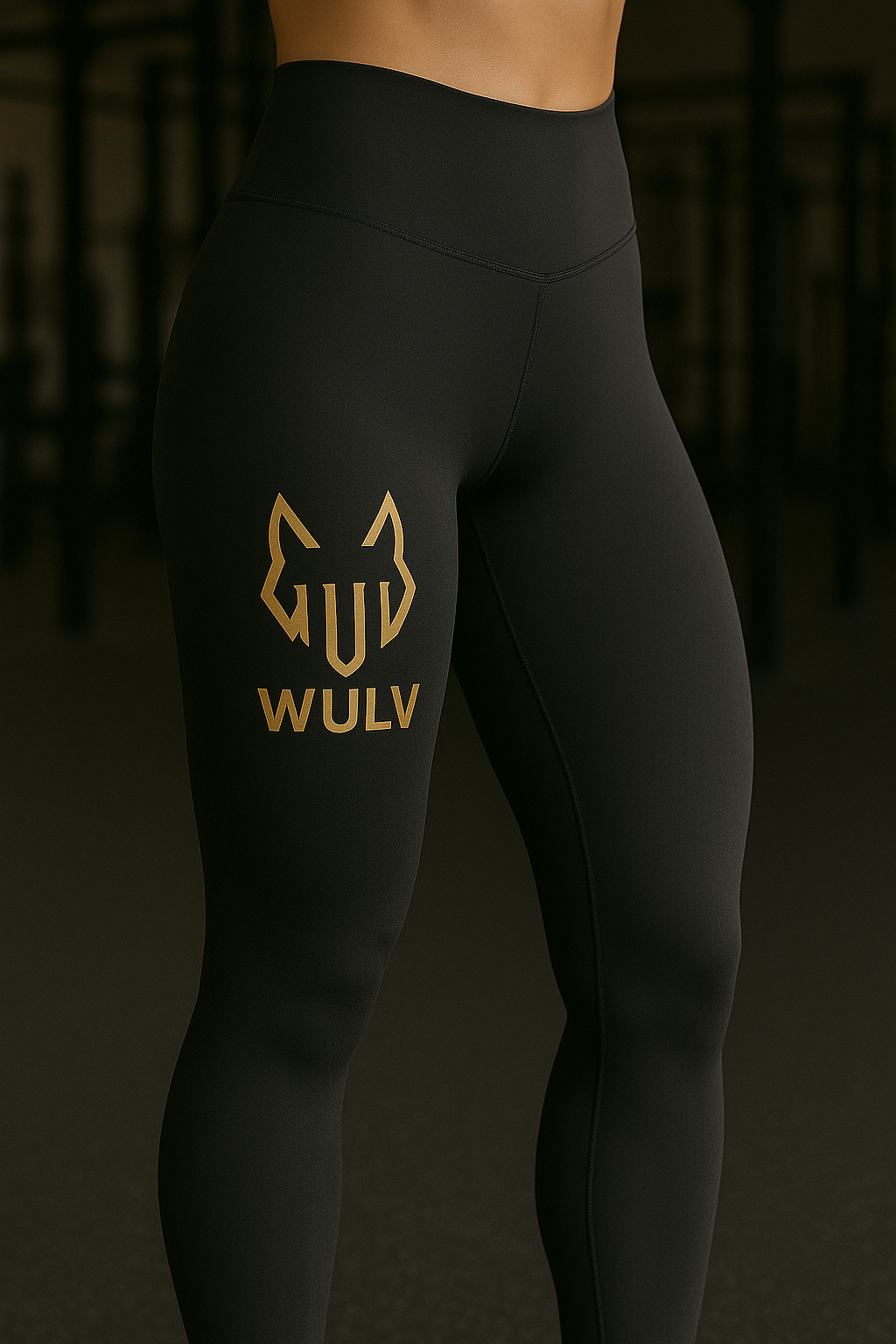 WULV PowerSculpt Leggings – Black & Gold Edition
